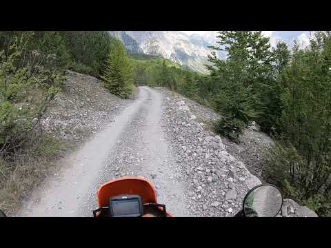 Südroute Shkodra - Theth Albanien mit KTM 640 Adventure im August 2018
