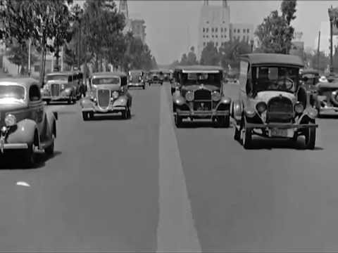 Beverly Hills, Willshire Boulevard, California Street Scene, ca. 1935 - CharlieDeanArchives