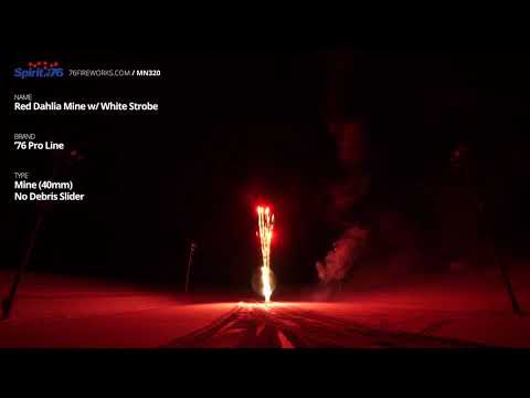 MN320 Red Dahlia Mine w/ White Strobe 40mm - '76 Pro Line No Debris Slider