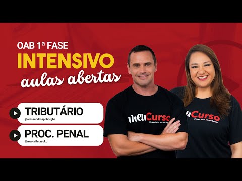 Aula aberta | Tributário e Proc. Penal | 37º Exame de Ordem | MeuCurso - Intensivo