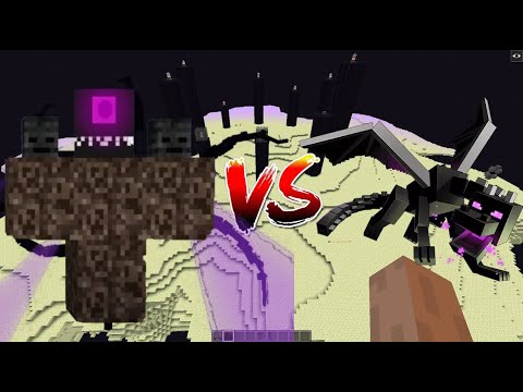 Cracker's Wither Storm Vs Ender Dragon Boss