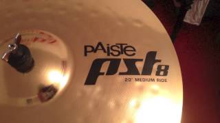 Video thumbnail for Paiste PST 8 Medium Ride Review and Demo by Jacob Williams