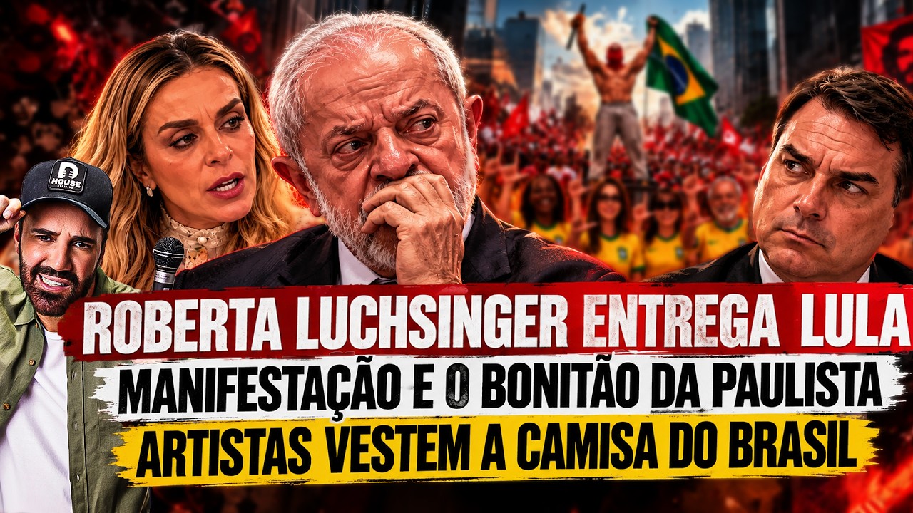 ROBERTA LUCHSINGER ENTREGA LULA | MANIFESTAÇÃO NA PAULISTA | ARTISTAS FAZEM O L - DIOGO PORTUGAL