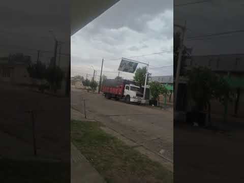 Momento que comienza la tormenta en Jovita Sur de Córdoba