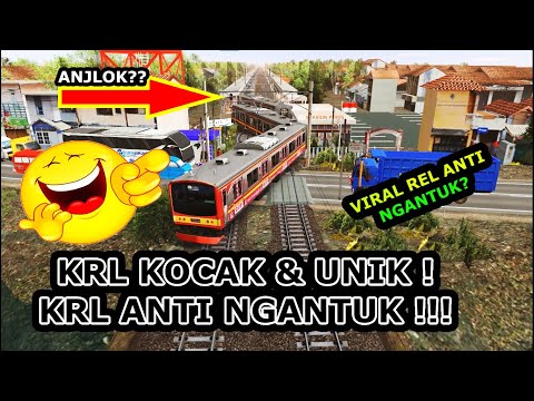 KRL ANTI NGANTUK JR 205 GOYANG KIRI KANAN KOCAK | TRAINZ SIMULATOR INDONESIA
