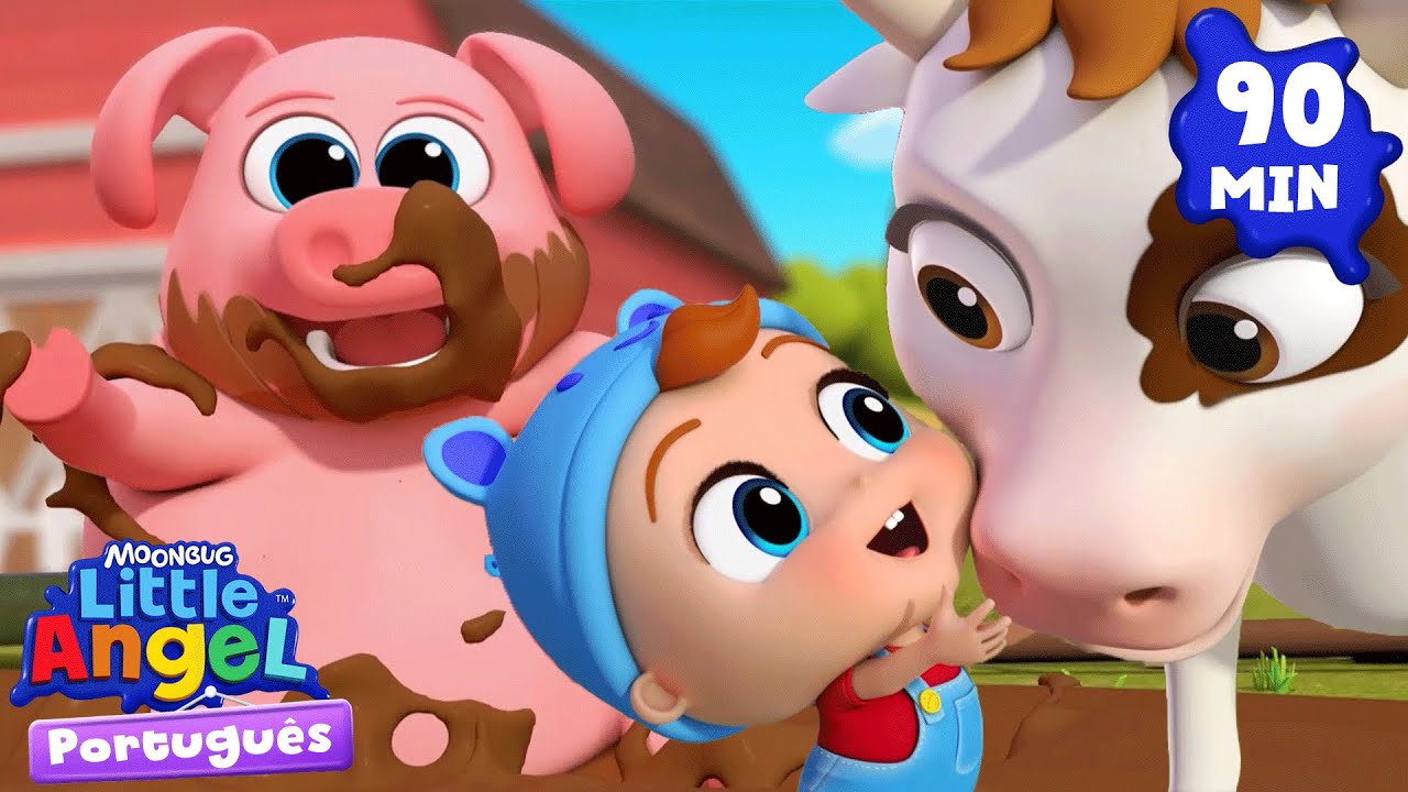 Joãozinho e os Bichinhos da Fazendinha 🐮🤠 | Little Angel e CoComelon - As Músicas da Turminha