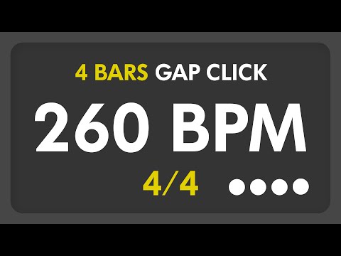 260 BPM - Gap Click - 4 Bars (4/4)