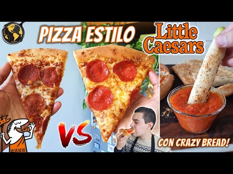 Como hacer Pizza estilo Little Caesar y Crazy Bread Sticks | Cocina Universal
