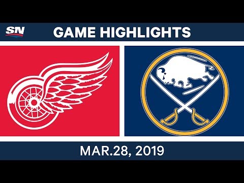 NHL Game Highlights | Red Wings vs. Sabres– March 28, 2019