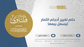 صورة حكم تغيير أحجام الثمار ليسهل بيعها  - الشيخ عبدالرحمن البراك (11548)