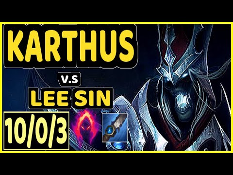 KIREI (KARTHUS) vs LEE SIN - 10/0/3 KDA JUNGLE GAMEPLAY - EUW Ranked GRANDMASTER