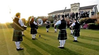 preview picture of video 'Youghal Pipe Band at Youghal Golf Club St. Patrick's Day 2015'