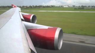 preview picture of video 'Virgin Atlantic VS035 27Jul 11 landing at BGI.mov'