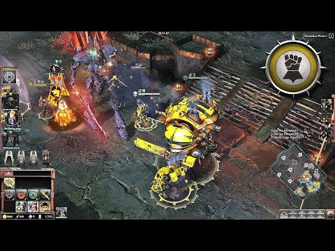 "WARHAMMER 40K CHAOS! Imperial Fists & Knights vs Eldar Army in EPIC Dawn of War 3 Battle!"