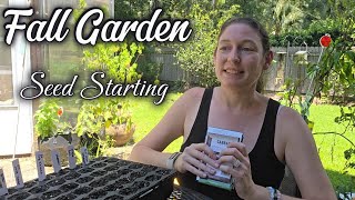 Fall Garden Setup 🌿 Fall Seed Starting 🌱 Brussel Sprouts, Cabbage, Cauliflower, Broccoli