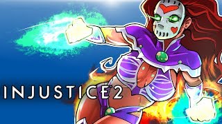 INJUSTICE 2 - STARFIRE DLC CHARACTER!!! SHE&#39;S OP!