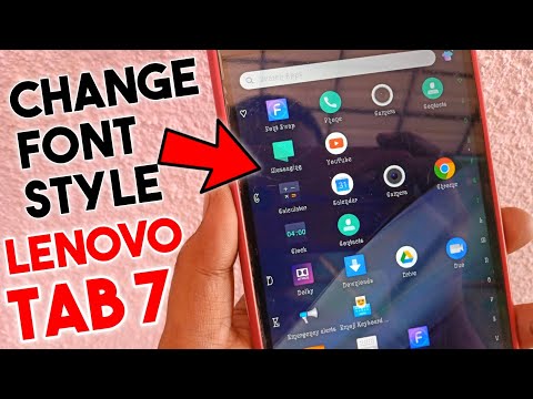 Lenovo Tab 7 Me Font Kaise Change Kare 😍 | Change Font Style In Lenovo Tab 7 | Namo E Tab Font Style