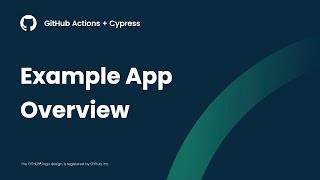 GitHub Actions + Cypress: Example App Overview