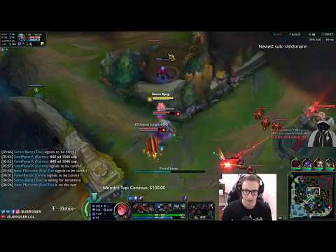 TSM Bjergsen - Zoe vs Fizz Mid - NA SoloQ (SEASON 8)