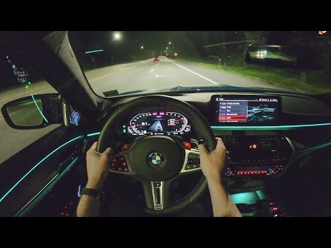 2021 BMW M5 Competition - POV Night Drive (Binaural Audio)