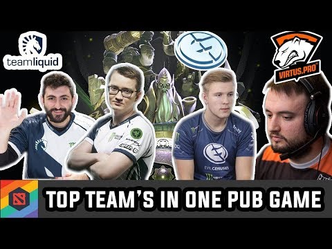 Dota 2 Top Players Liquid.Gh and EG.Cr1t vs Liquid Matumbaman and VP.9pasha in one PUB Game