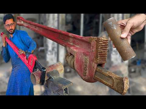How To Repair A Heavy Duty Rusty Wrench | Fixing a RUSTY PIPE WRENCH | Adjustable Wrench Restoration