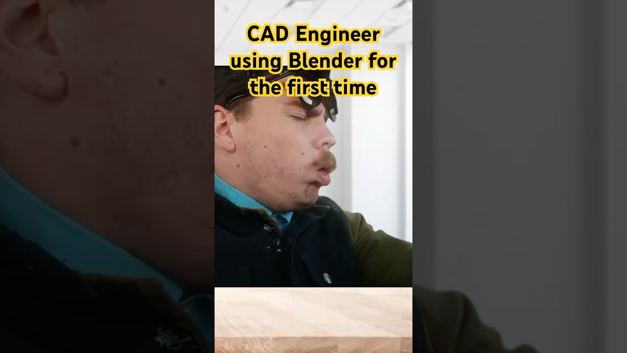 CAD Engineer using Blender for the first time #cad #blender #3dmodeling