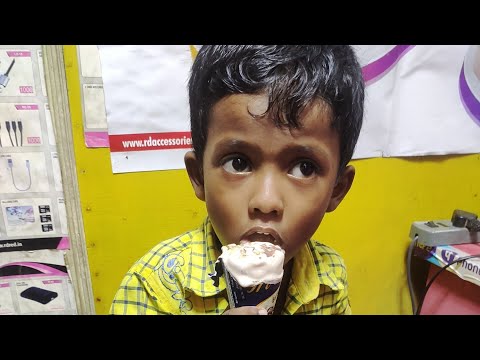 Kid eating ice cream on road so yummy yummy 😍 | Nirob Das ||