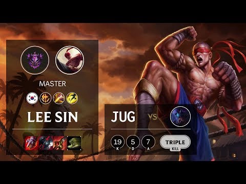 Lee Sin Jungle vs Rek'Sai - KR Master Patch 10.10