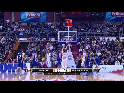 ABA Liga 2014/15, Round 13 match: Partizan NIS - Budućnost VOLI (21.12.2014)