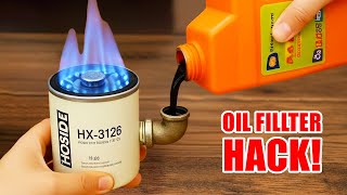 No Power, No Gas! DIY 3-in-1 Waste Oil Heater from Oil Filter – Hidden Free Energy for Winter 2025🔥