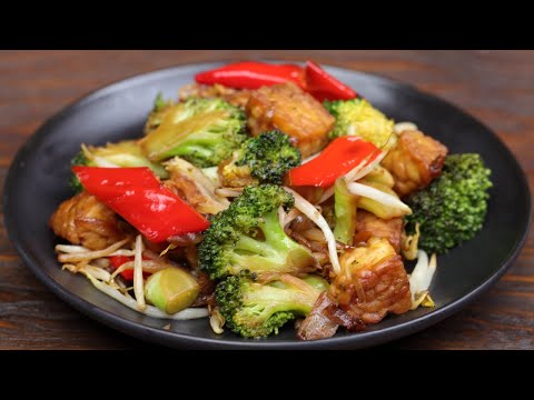 Tempeh recipe  (vegan)  | Easy stir fried vegetables | Tempeh veg stir fry