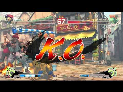 SSF4: S L I D E GD (Akuma) VS T SRAI (Blanka)