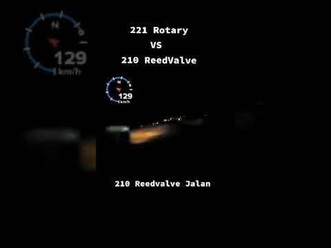 VESPA REEDVALVE VS ROTARY VALVE HIGHWAY TOPSPEED