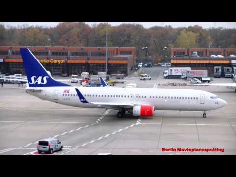 Kleines Taxiway Video von SAS Norge Boeing 737-85P LN-RRE - Flughafen Berlin Tegel