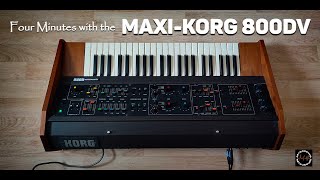 Video thumbnail for KORG MAXI-KORG 800DV Analog Synthesizer (1975) Repeat Function by RetroSound