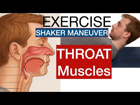 Improve SWALLOWING disorders, Shaker Maneuver, THROAT muscle EXERCISE, disphagia