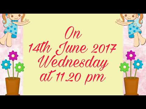 SHRIYA's 1st Happy Birthday.