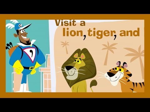 Learn about Commas with CAPTAIN COMMA! | Animated Writing and Punctuation Fun | ABCmouse 🌟🖍️