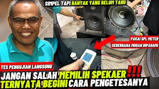 Download lagu Cara Memilih Speaker || Pengetesan Speaker menggunakan DB Meter || Testing Speaker Dengan SPL Meter mp3