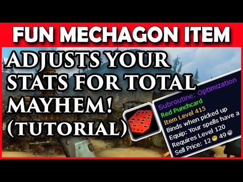 World of Warcraft - How To Get The AWESOME Subroutine Optimization Item From Mechagon! (Tutorial)