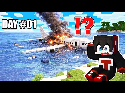 TankDemic Survive The AIRPLANE CRASH ON THE ISLAND in Minecraft ( Tagalog )