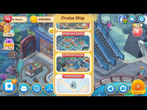 Matchington Mansion - Undersea Lounge - Cruise Ship Part 9 Gameplay