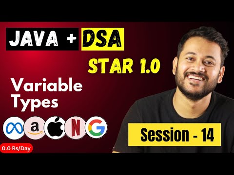 Mastering Java Dsa Java Types Of Variable Session 14