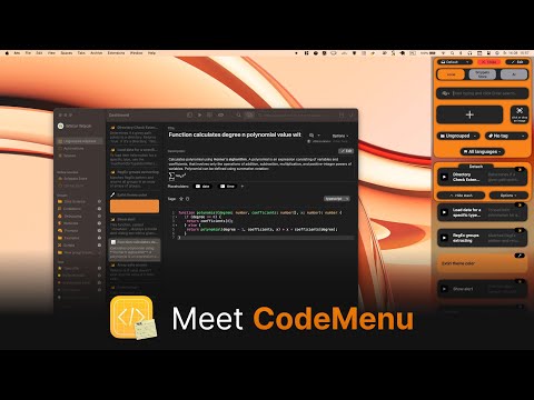 CodeMenu - Snippet Manager video preview
