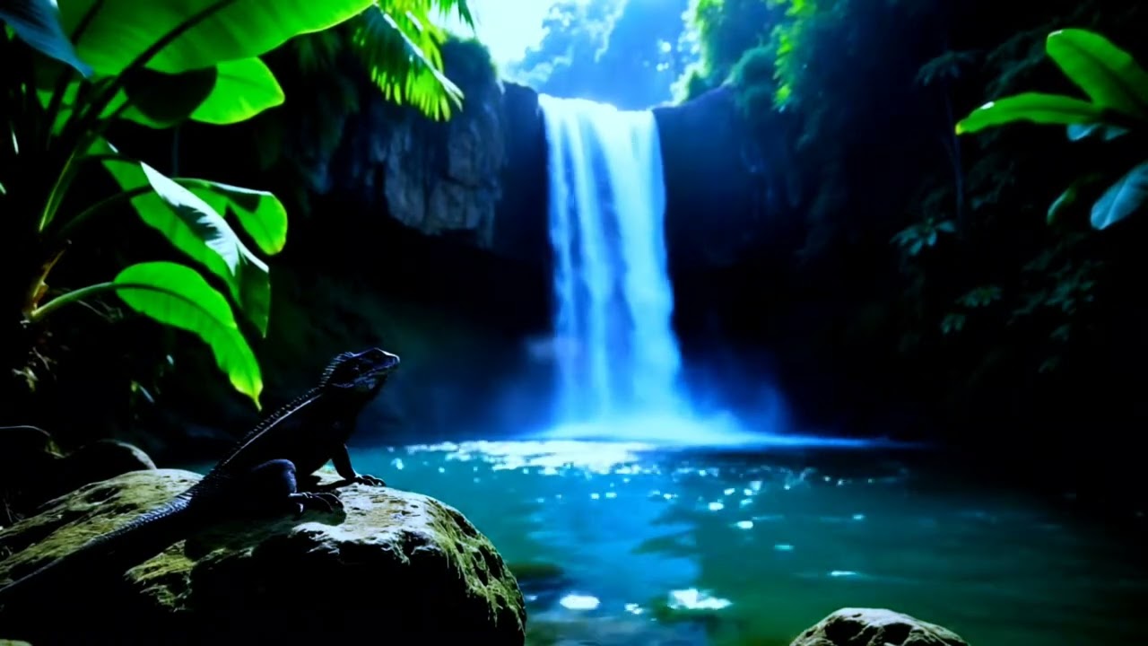 10 Hours of Relaxing Waterfall, Guitar & Piano Music | Perfect for Sleep, Calm, and Focus