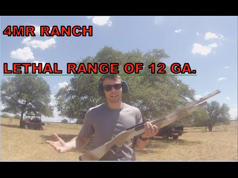 Testing Lethal Range of Shotguns