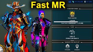 Warframe Fastest Way to Increase Your Mastery Rank