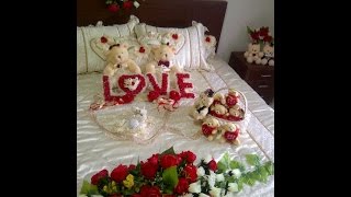 romantic bridal wedding bedroom decoration ideas