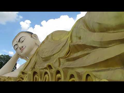 O Buda Reclinado Myathalaung, Yangon, Mianmar